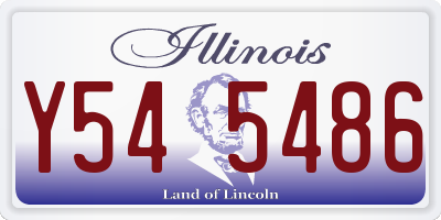 IL license plate Y545486
