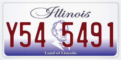 IL license plate Y545491