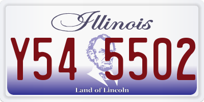 IL license plate Y545502
