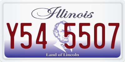 IL license plate Y545507