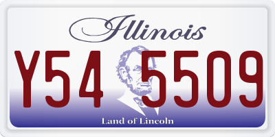 IL license plate Y545509