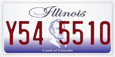 IL license plate Y545510