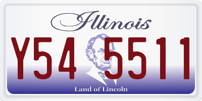 IL license plate Y545511