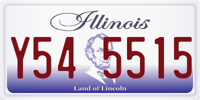 IL license plate Y545515