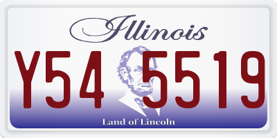 IL license plate Y545519