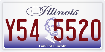 IL license plate Y545520