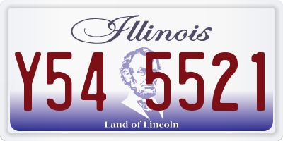 IL license plate Y545521
