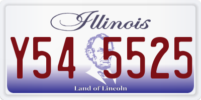 IL license plate Y545525