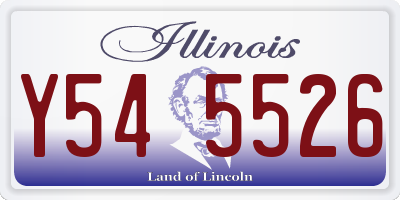 IL license plate Y545526