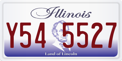 IL license plate Y545527
