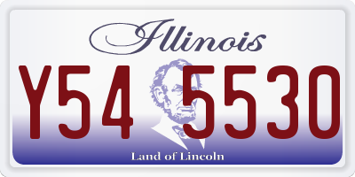 IL license plate Y545530