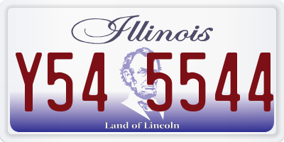 IL license plate Y545544