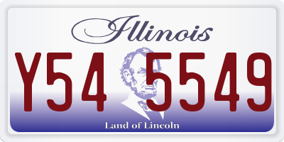 IL license plate Y545549