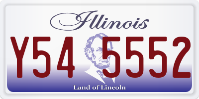 IL license plate Y545552