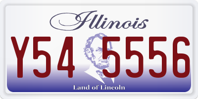 IL license plate Y545556
