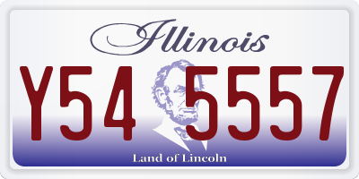 IL license plate Y545557