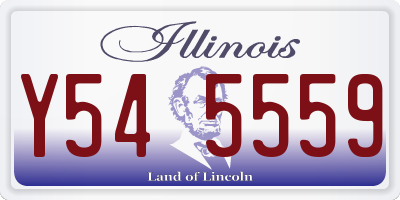 IL license plate Y545559