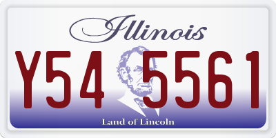 IL license plate Y545561