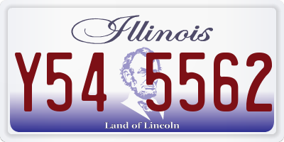 IL license plate Y545562