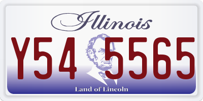 IL license plate Y545565