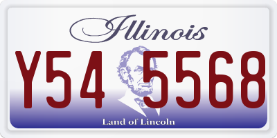IL license plate Y545568