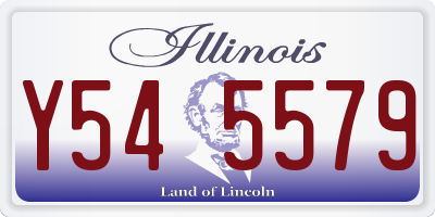 IL license plate Y545579