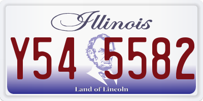 IL license plate Y545582