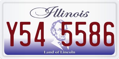 IL license plate Y545586