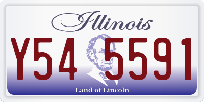 IL license plate Y545591