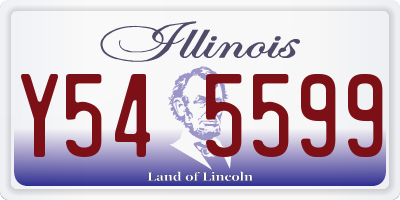 IL license plate Y545599