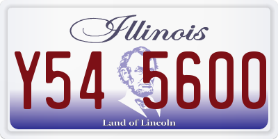 IL license plate Y545600