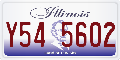 IL license plate Y545602