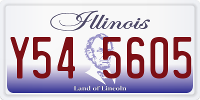 IL license plate Y545605