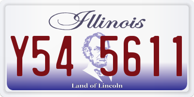 IL license plate Y545611