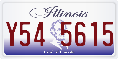 IL license plate Y545615