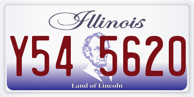 IL license plate Y545620