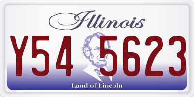 IL license plate Y545623