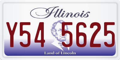 IL license plate Y545625