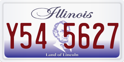 IL license plate Y545627
