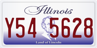 IL license plate Y545628