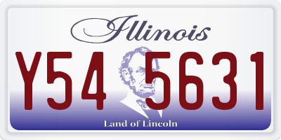 IL license plate Y545631