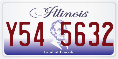 IL license plate Y545632