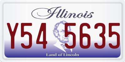 IL license plate Y545635