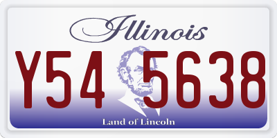 IL license plate Y545638