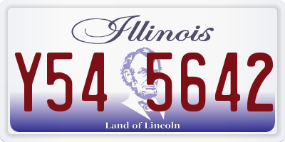 IL license plate Y545642