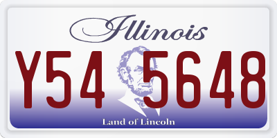IL license plate Y545648