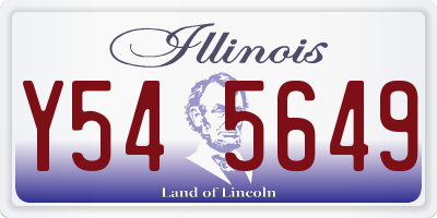 IL license plate Y545649