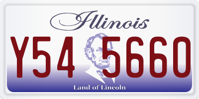 IL license plate Y545660