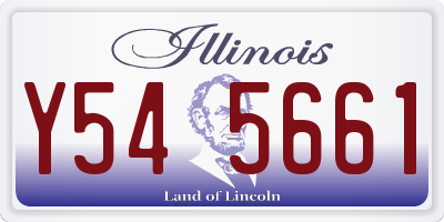 IL license plate Y545661