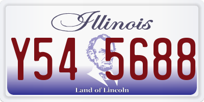 IL license plate Y545688